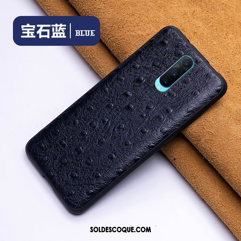 Coque Oppo R17 Pro Qualité Noir Rouge Étui Cuir Pas Cher