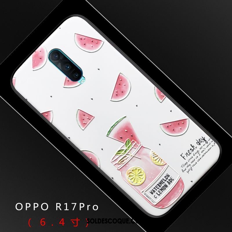 Coque Oppo R17 Pro Tout Compris Téléphone Portable Dimensionnel Étui Gaufrage Soldes
