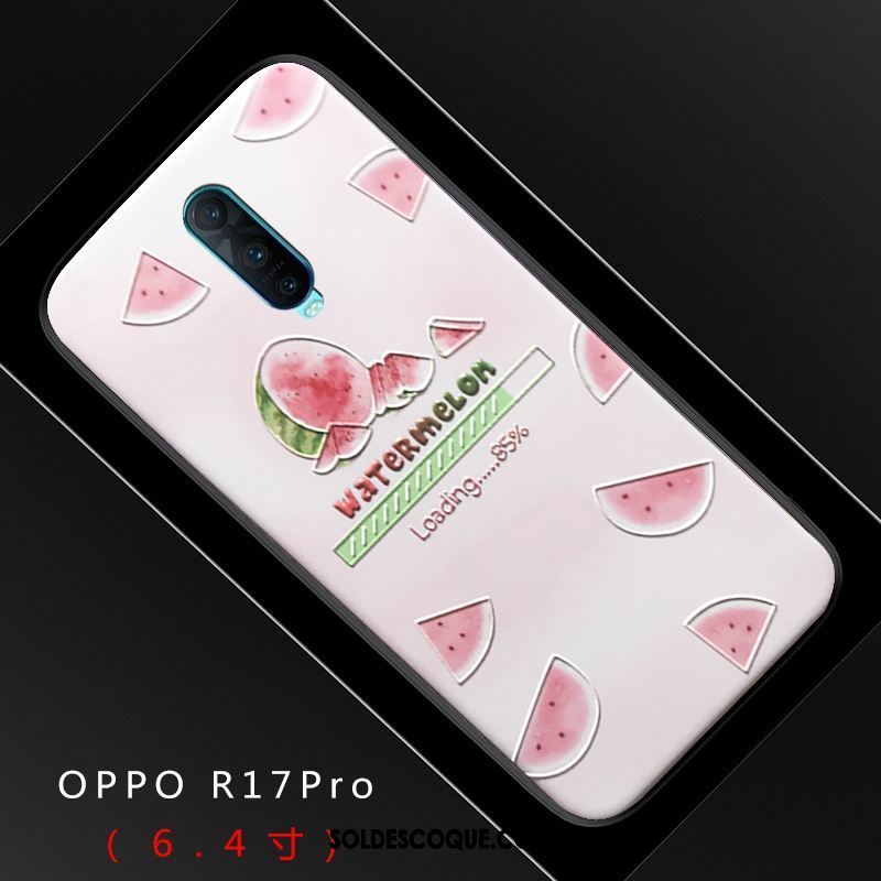 Coque Oppo R17 Pro Tout Compris Téléphone Portable Dimensionnel Étui Gaufrage Soldes