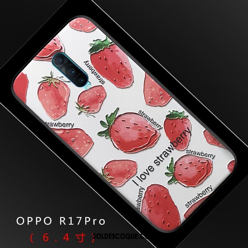 Coque Oppo R17 Pro Tout Compris Téléphone Portable Dimensionnel Étui Gaufrage Soldes