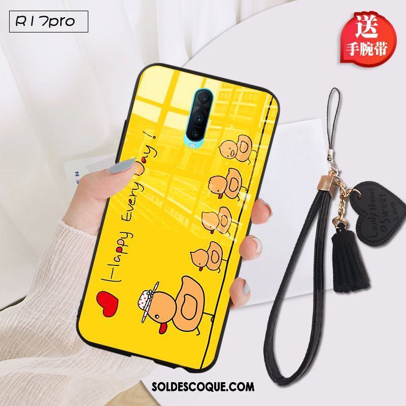 Coque Oppo R17 Pro Verre Trempé Tout Compris Dessin Animé Silicone Téléphone Portable En Ligne