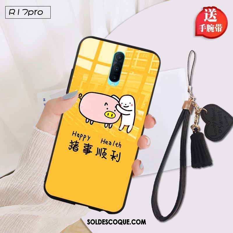 Coque Oppo R17 Pro Verre Trempé Tout Compris Dessin Animé Silicone Téléphone Portable En Ligne