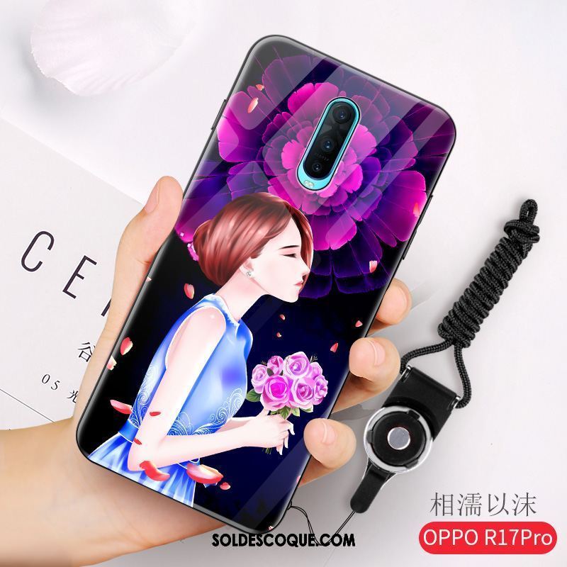 Coque Oppo R17 Pro Violet Tout Compris Fluide Doux Personnalité Nouveau Housse France