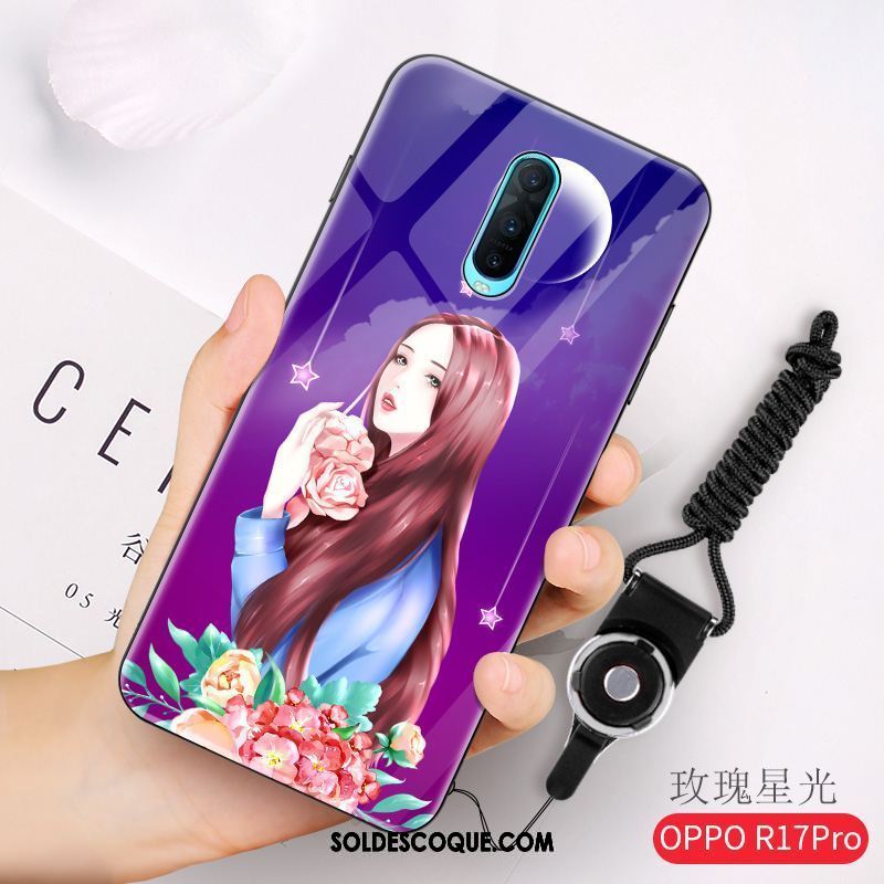 Coque Oppo R17 Pro Violet Tout Compris Fluide Doux Personnalité Nouveau Housse France