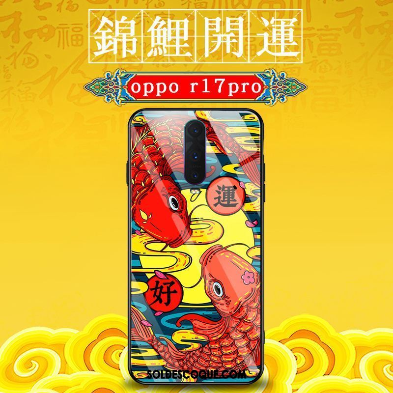 Coque Oppo R17 Pro Étui Bleu Nouveau Créatif Personnalité Pas Cher