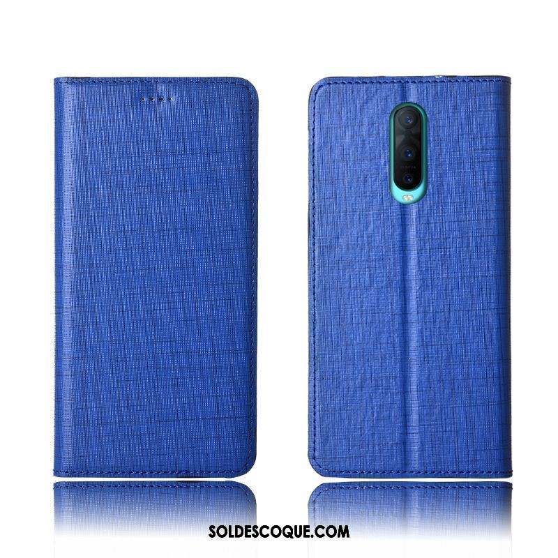 Coque Oppo R17 Pro Étui En Cuir Silicone Incassable Cuir Véritable Clamshell Soldes