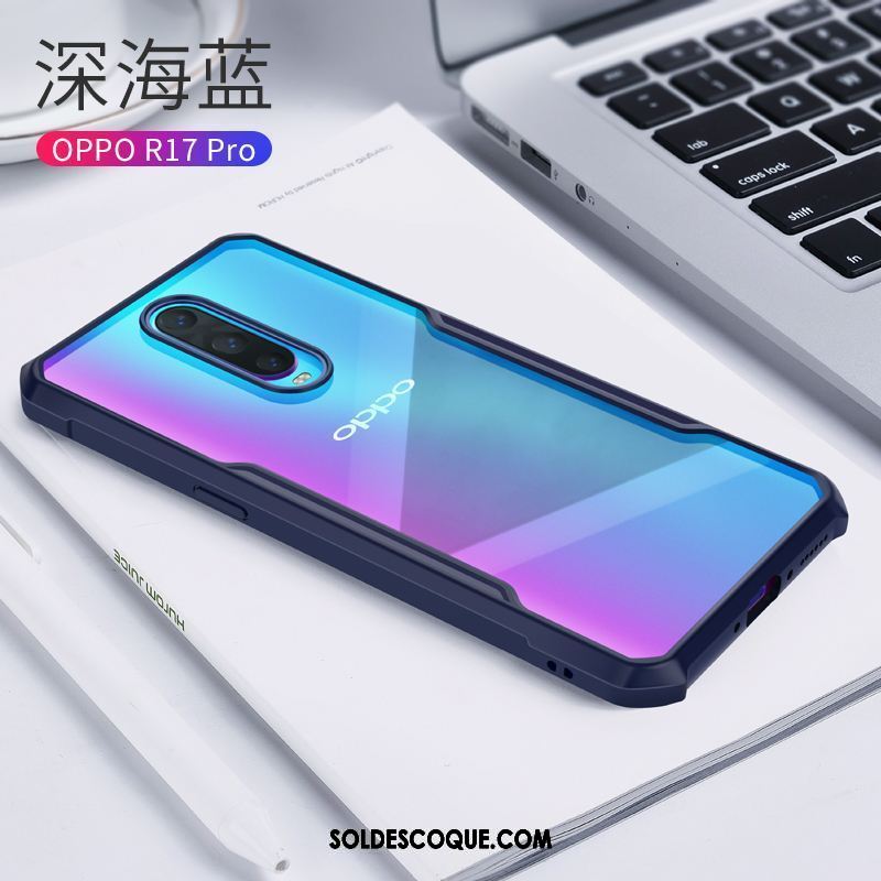 Coque Oppo R17 Pro Étui Personnalité Silicone Tendance Rouge Soldes