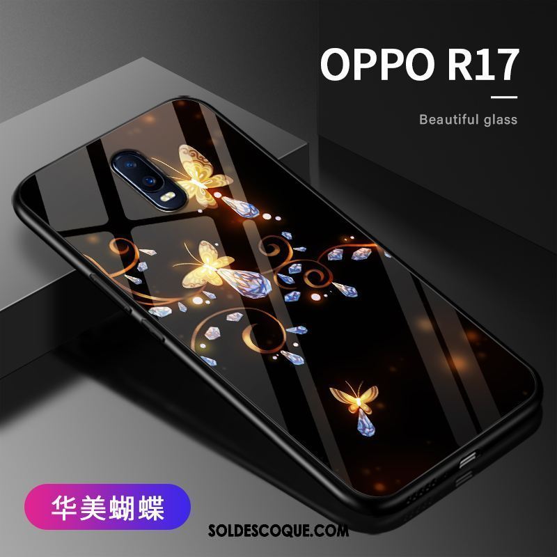 Coque Oppo R17 Protection Incassable Créatif Jaune Silicone Pas Cher