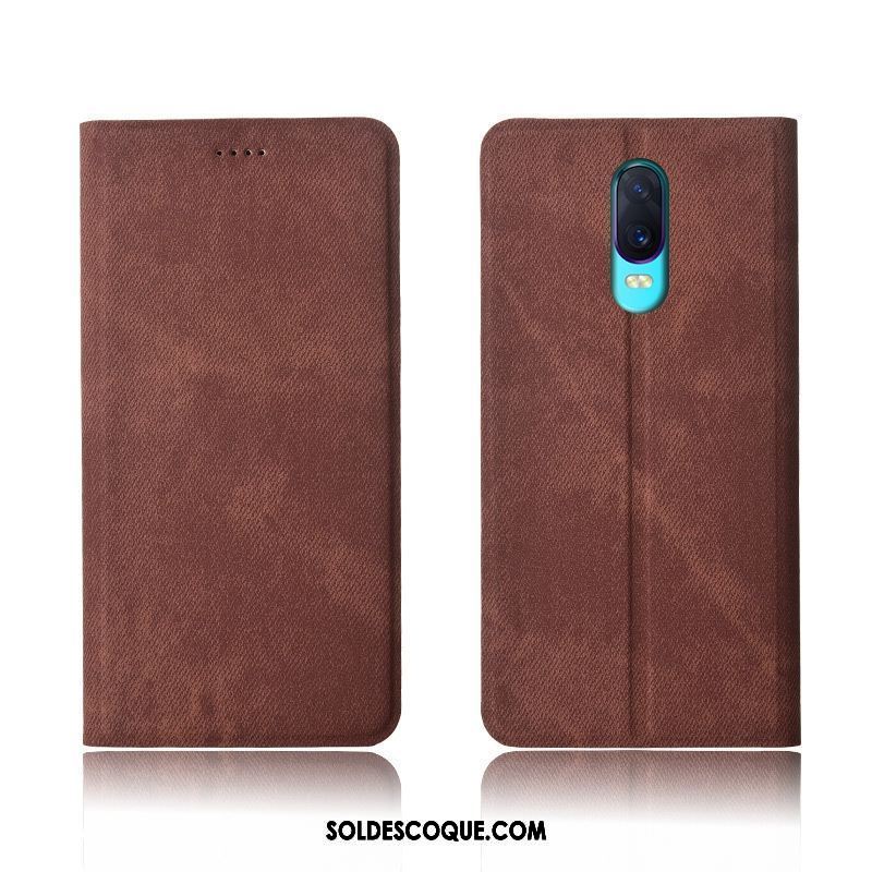 Coque Oppo R17 Téléphone Portable Étui En Cuir Incassable Rouge Denim Soldes