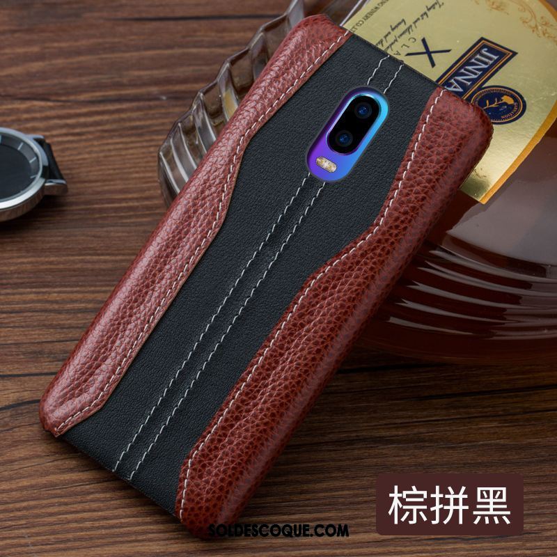 Coque Oppo R17 Étui En Cuir Téléphone Portable Tendance Cuir Véritable Soldes