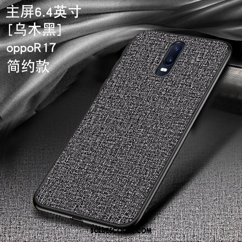 Coque Oppo R17 Étui Silicone Très Mince Tissu Modèle Fleurie En Vente