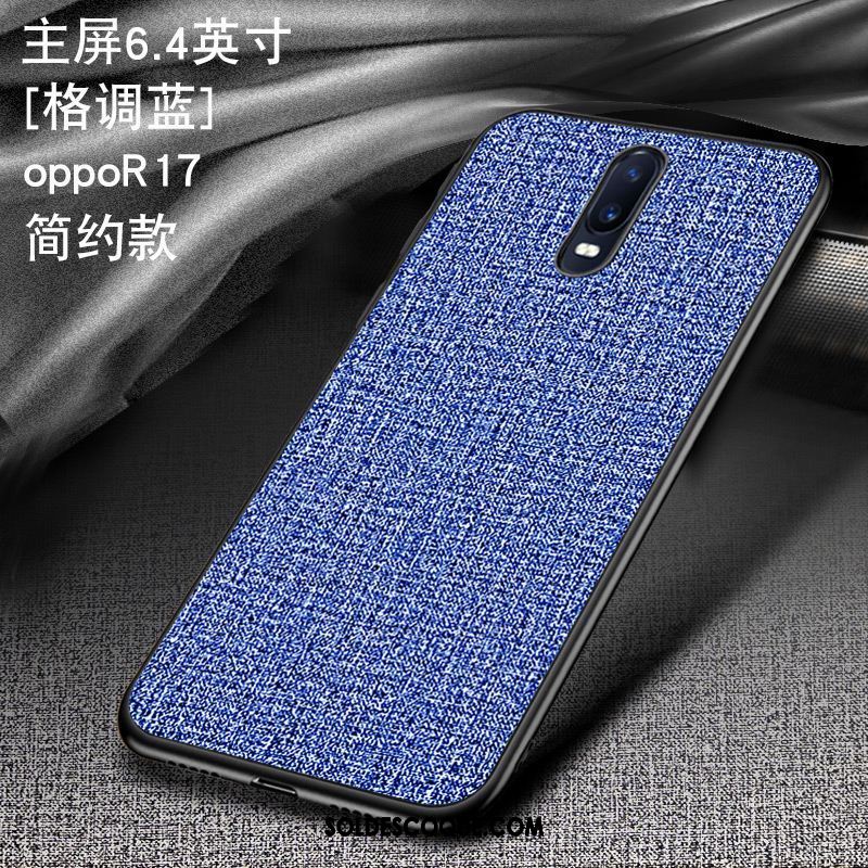 Coque Oppo R17 Étui Silicone Très Mince Tissu Modèle Fleurie En Vente