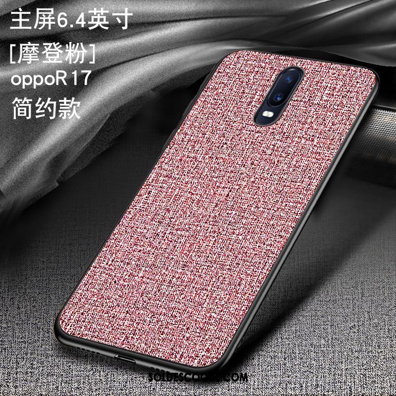 Coque Oppo R17 Étui Silicone Très Mince Tissu Modèle Fleurie En Vente