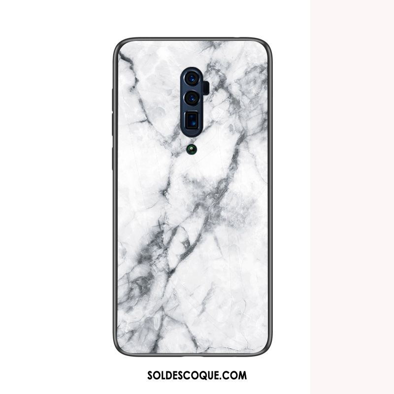 Coque Oppo Reno 10x Zoom Bleu Tout Compris Fluide Doux Verre Trempé Étui Pas Cher