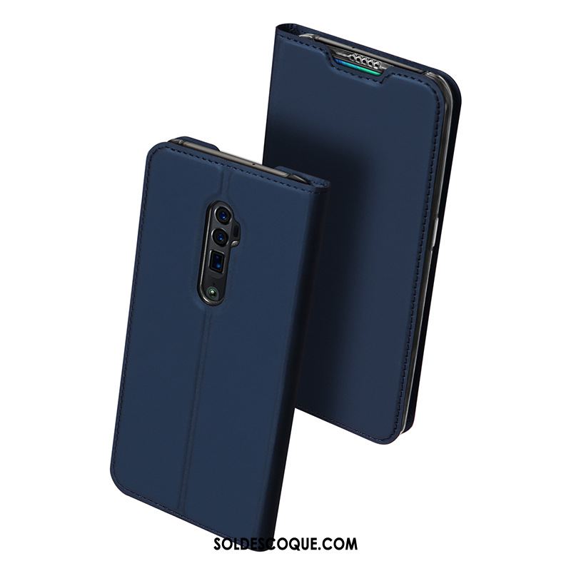 Coque Oppo Reno 10x Zoom Carte Étui En Cuir Téléphone Portable Nouveau Noir Pas Cher