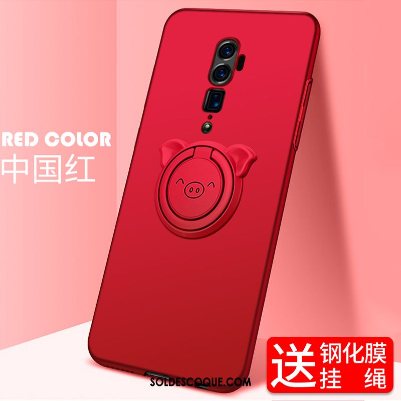 Coque Oppo Reno 10x Zoom Protection Rose Magnétisme Anneau Téléphone Portable Soldes