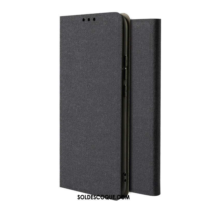 Coque Oppo Reno 10x Zoom Téléphone Portable Tout Compris Simple Gris Étui En Cuir Soldes