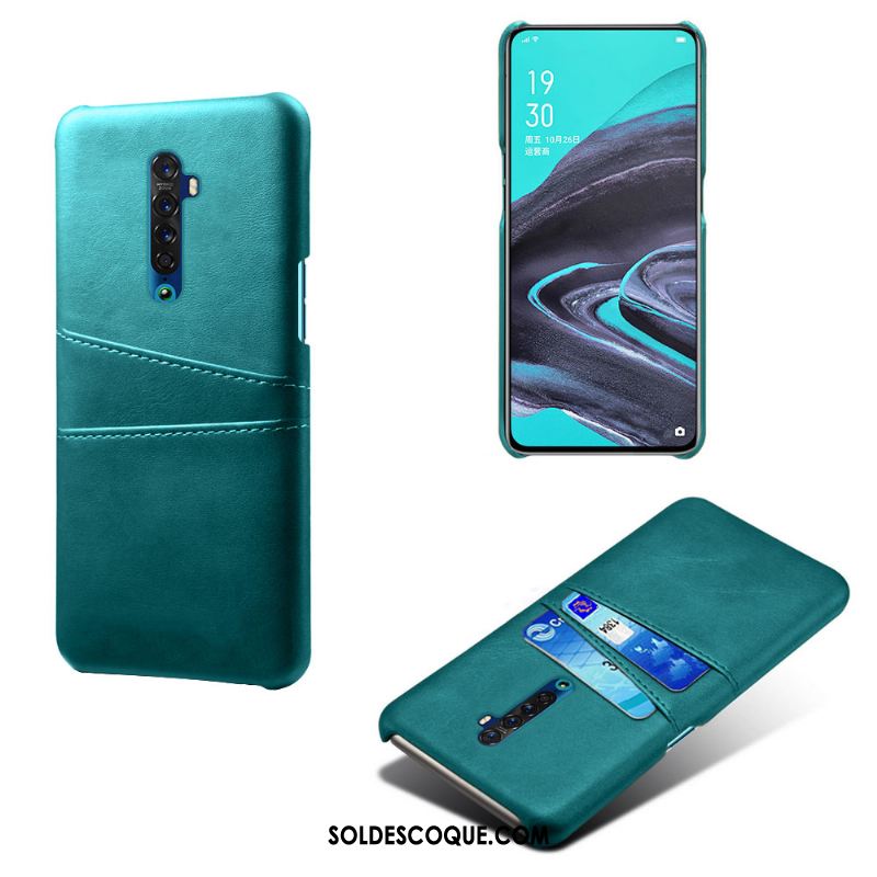 Coque Oppo Reno 2 Carte Étui Cuir Téléphone Portable Foncé France