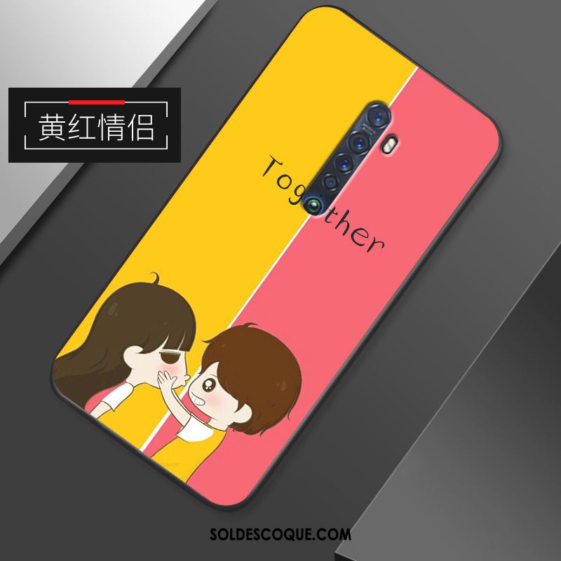 Coque Oppo Reno 2 Coque En Silicone Étui Simple Personnalité Délavé En Daim En Ligne