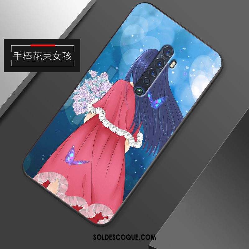 Coque Oppo Reno 2 Coque En Silicone Étui Simple Personnalité Délavé En Daim En Ligne