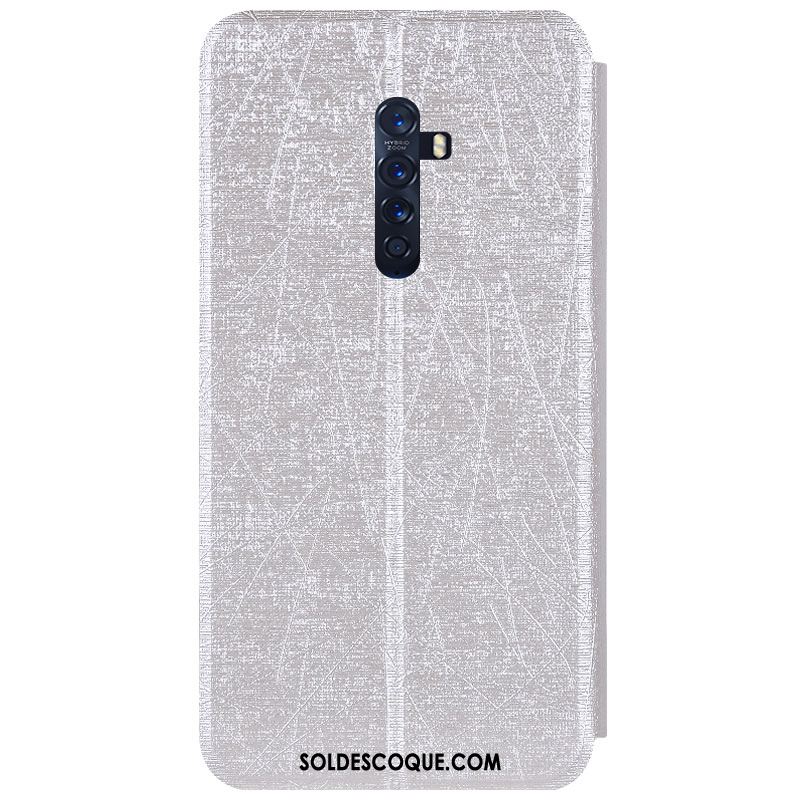 Coque Oppo Reno 2 Membrane Couleur Fluide Doux Étui En Cuir Modèle Fleurie Pas Cher