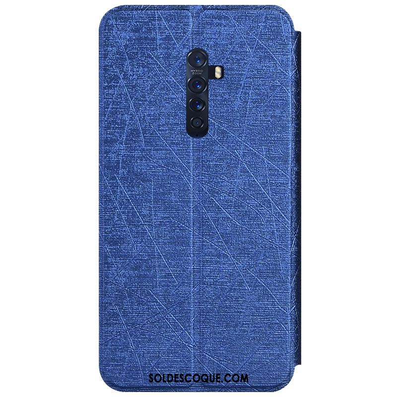 Coque Oppo Reno 2 Membrane Couleur Fluide Doux Étui En Cuir Modèle Fleurie Pas Cher