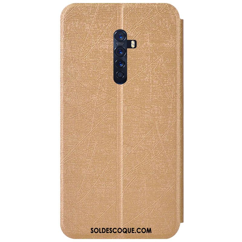 Coque Oppo Reno 2 Membrane Couleur Fluide Doux Étui En Cuir Modèle Fleurie Pas Cher