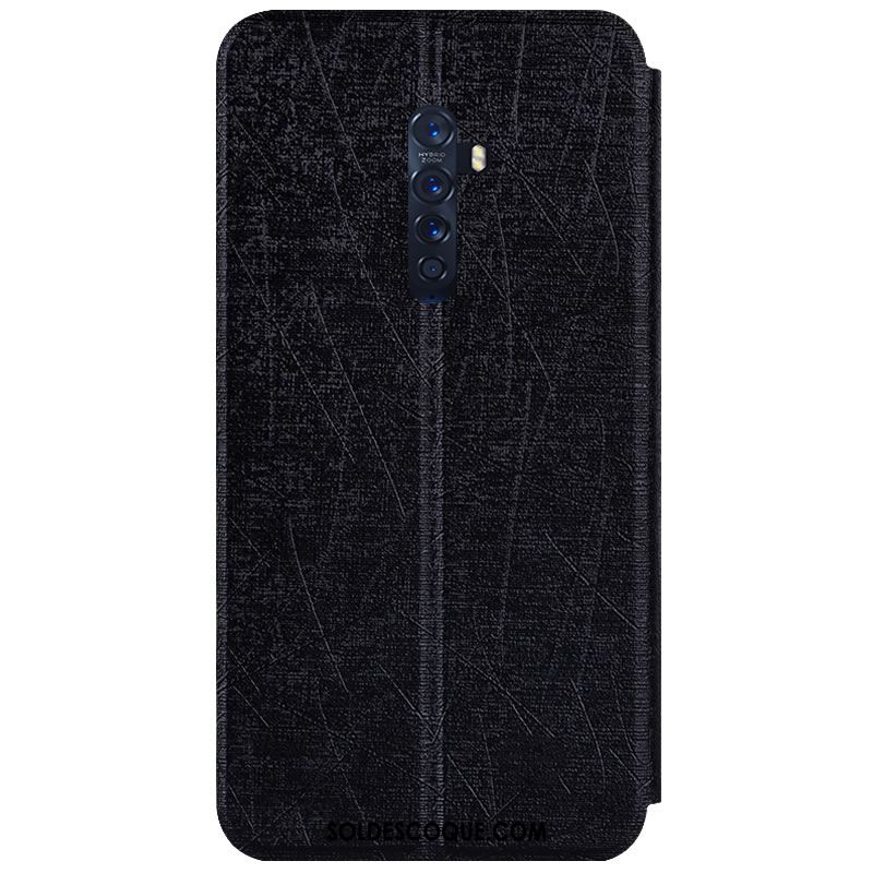 Coque Oppo Reno 2 Membrane Couleur Fluide Doux Étui En Cuir Modèle Fleurie Pas Cher