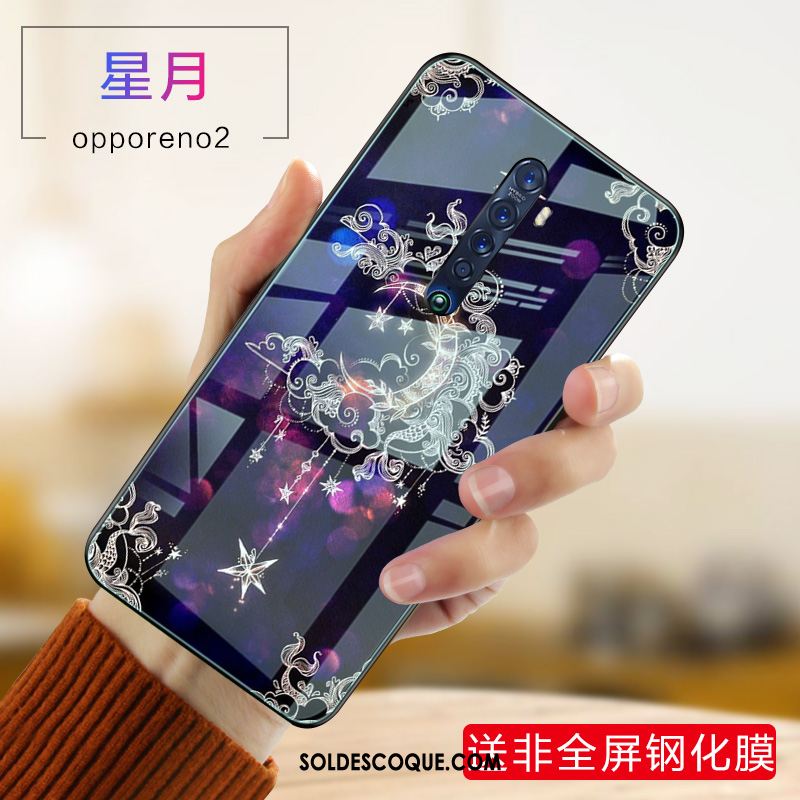 Coque Oppo Reno 2 Nouveau Tempérer Téléphone Portable Étui Silicone En Ligne