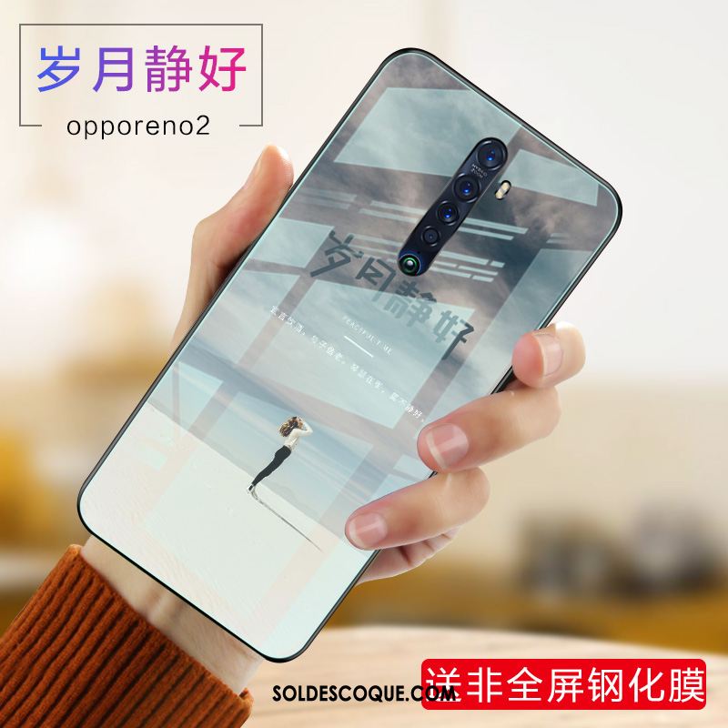 Coque Oppo Reno 2 Nouveau Tempérer Téléphone Portable Étui Silicone En Ligne