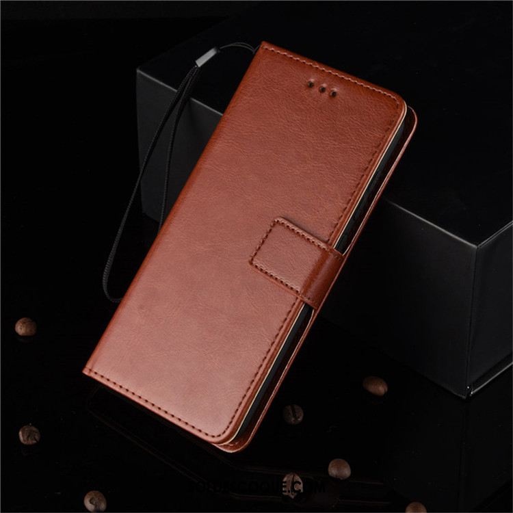 Coque Oppo Reno 2 Ornements Suspendus Protection Étui En Cuir Portefeuille Noir Pas Cher