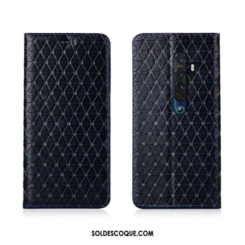 Coque Oppo Reno 2 Plaid Protection Tout Compris Téléphone Portable Noir En Ligne