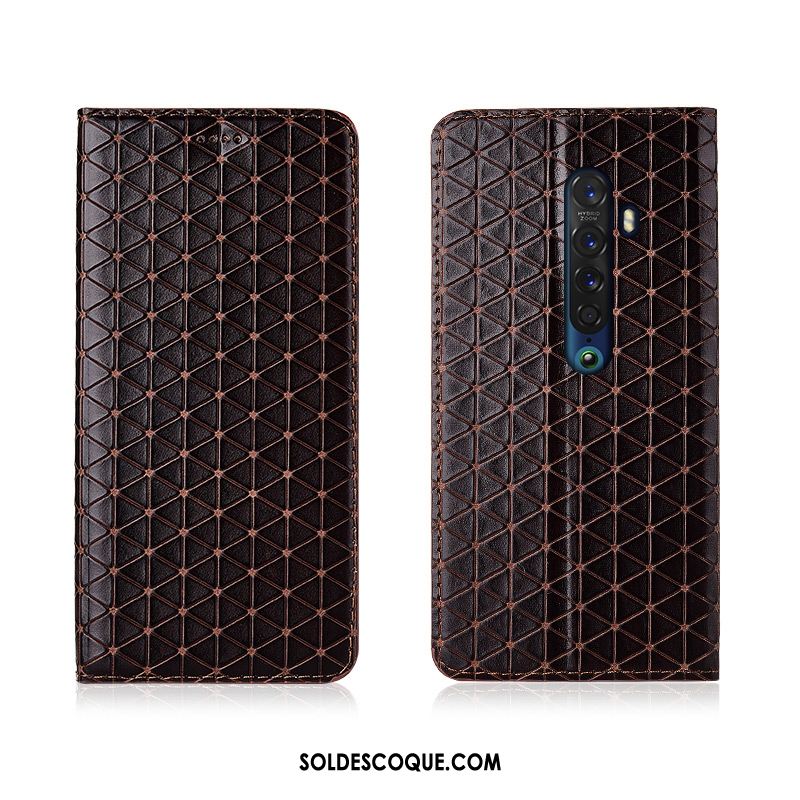 Coque Oppo Reno 2 Plaid Protection Tout Compris Téléphone Portable Noir En Ligne