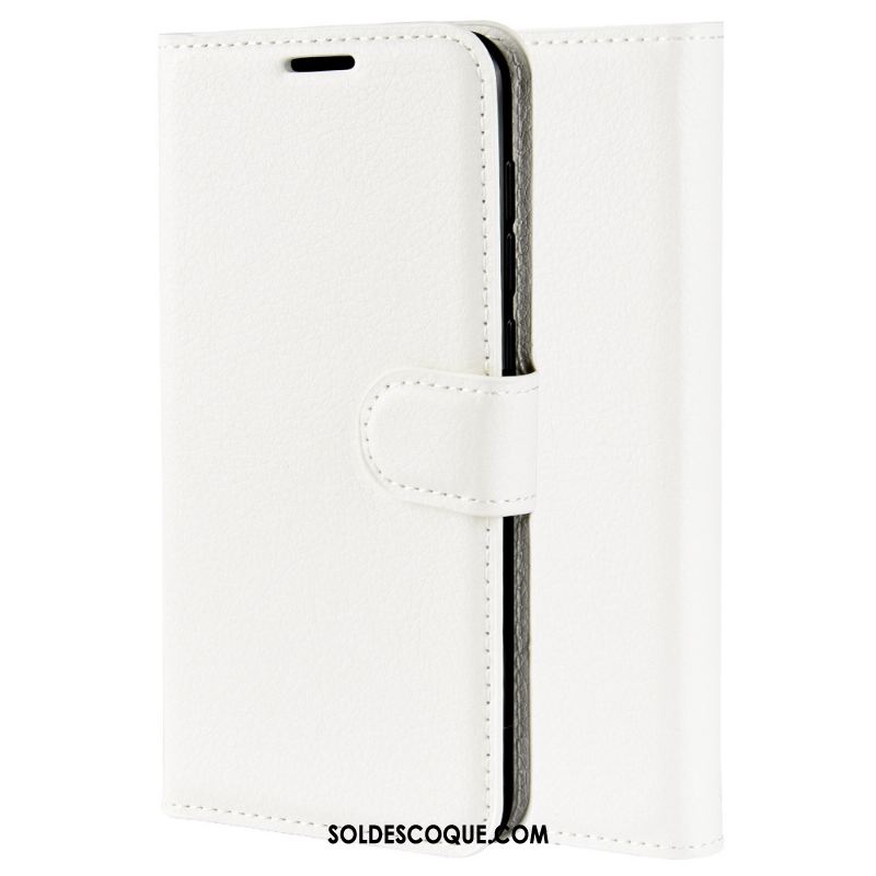 Coque Oppo Reno 2 Protection Modèle Fleurie Étui En Cuir Litchi Couleur Unie En Vente