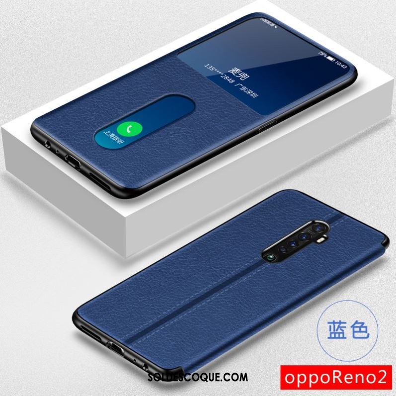 Coque Oppo Reno 2 Protection Tout Compris Noir Étui Étui En Cuir Housse En Vente