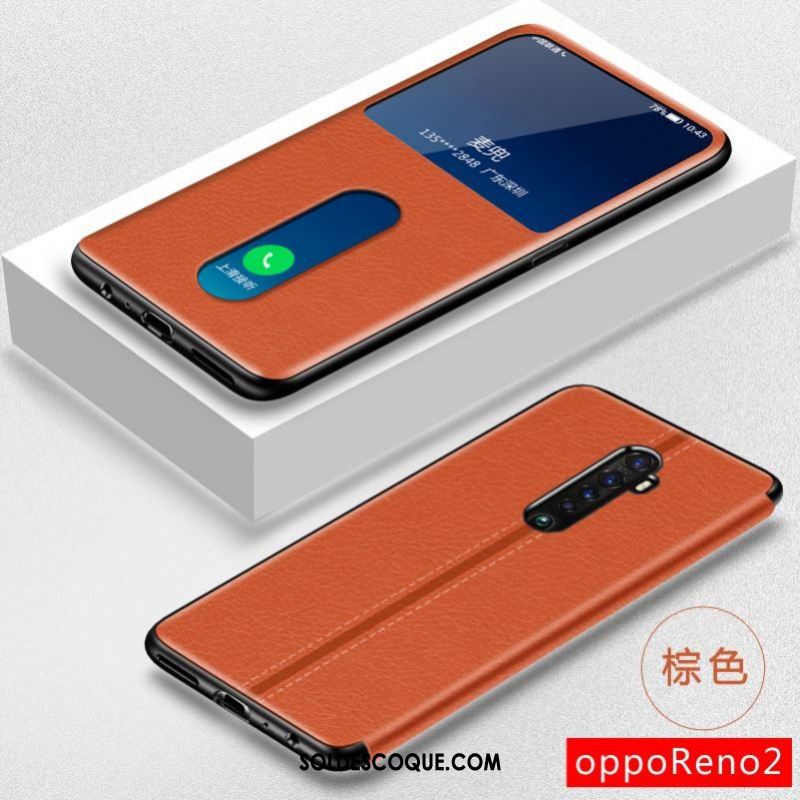 Coque Oppo Reno 2 Protection Tout Compris Noir Étui Étui En Cuir Housse En Vente