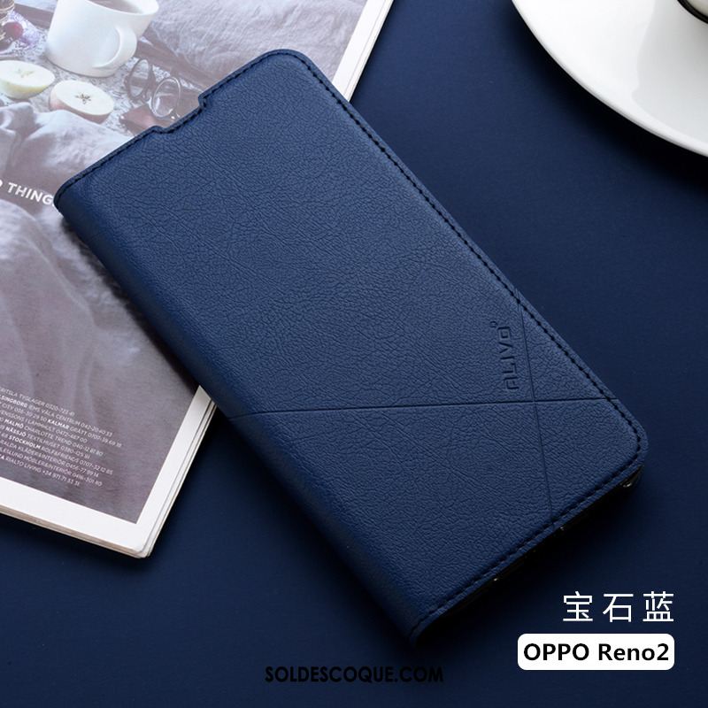 Coque Oppo Reno 2 Z Créatif Protection Fluide Doux Téléphone Portable Noir Pas Cher