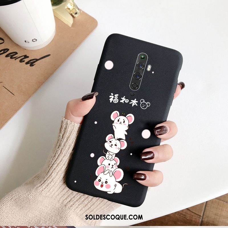 Coque Oppo Reno 2 Z Délavé En Daim Silicone Dessin Animé Tout Compris Vin Rouge Pas Cher