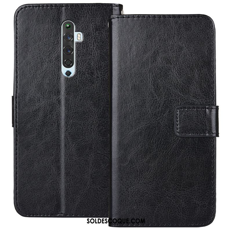 Coque Oppo Reno 2 Z Incassable Carte Tout Compris Portefeuille Étui En Cuir Soldes