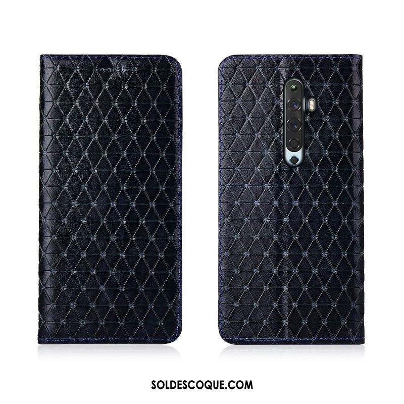 Coque Oppo Reno 2 Z Incassable Modèle Fleurie Cuir Véritable Téléphone Portable Étui Housse En Ligne