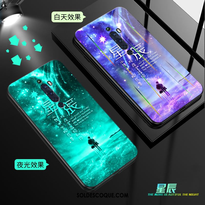 Coque Oppo Reno 2 Z Lumineuses Protection Téléphone Portable Tempérer Membrane En Vente