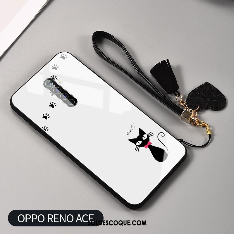 Coque Oppo Reno 2 Z Net Rouge Blanc Étui Téléphone Portable Simple En Vente