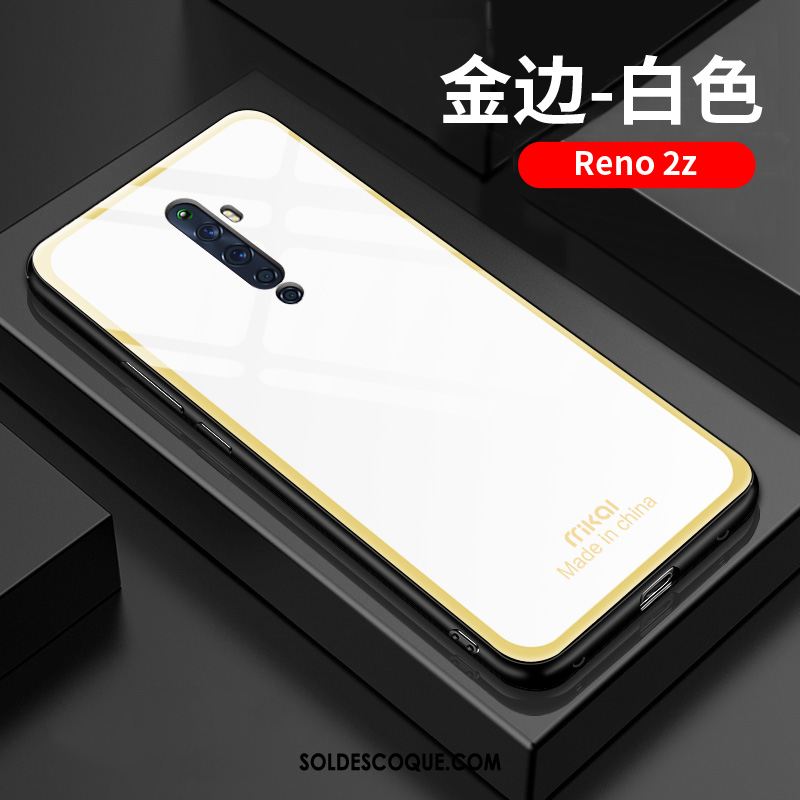 Coque Oppo Reno 2 Z Personnalité Téléphone Portable Membrane Bleu Créatif Pas Cher