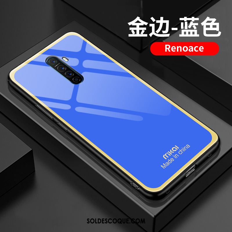 Coque Oppo Reno 2 Z Personnalité Téléphone Portable Membrane Bleu Créatif Pas Cher