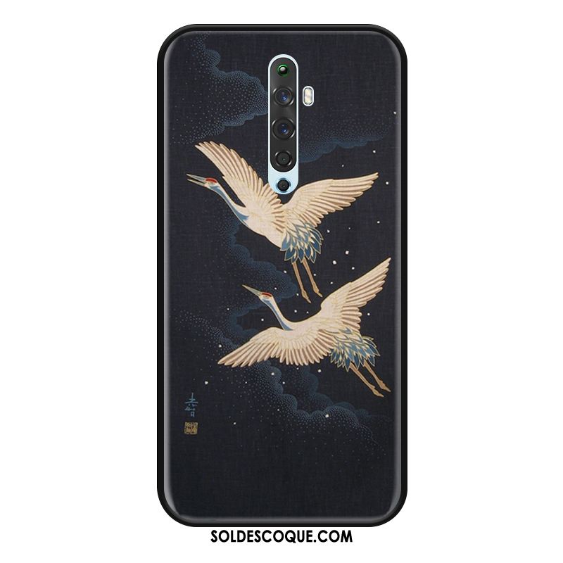 Coque Oppo Reno 2 Z Protection Silicone Personnalité Style Chinois Gaufrage Soldes