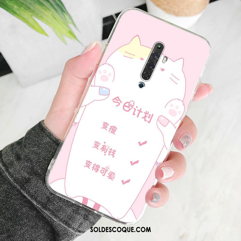 Coque Oppo Reno 2 Z Transparent Beau Fluide Doux Amoureux Marque De Tendance France