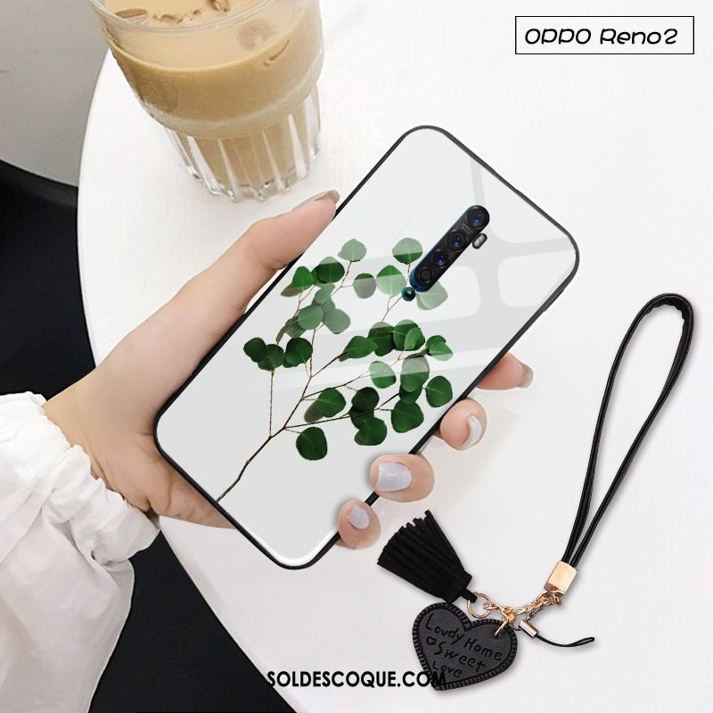Coque Oppo Reno 2 Z Étui Téléphone Portable Fluide Doux Tendance Verre Soldes