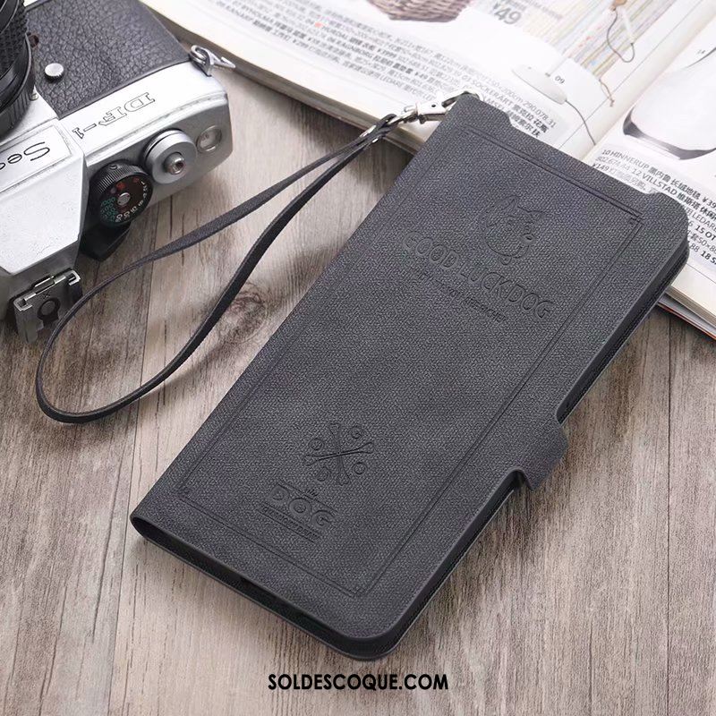 Coque Oppo Reno 2 Étui En Cuir Clamshell Chat Fluide Doux Téléphone Portable En Ligne