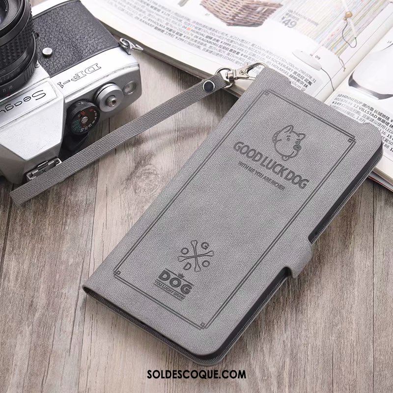 Coque Oppo Reno 2 Étui En Cuir Clamshell Chat Fluide Doux Téléphone Portable En Ligne