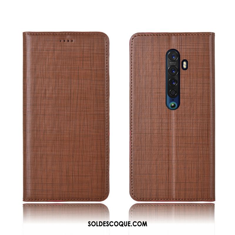 Coque Oppo Reno 2 Étui En Cuir Modèle Fleurie Cuir Véritable Tout Compris Silicone Pas Cher